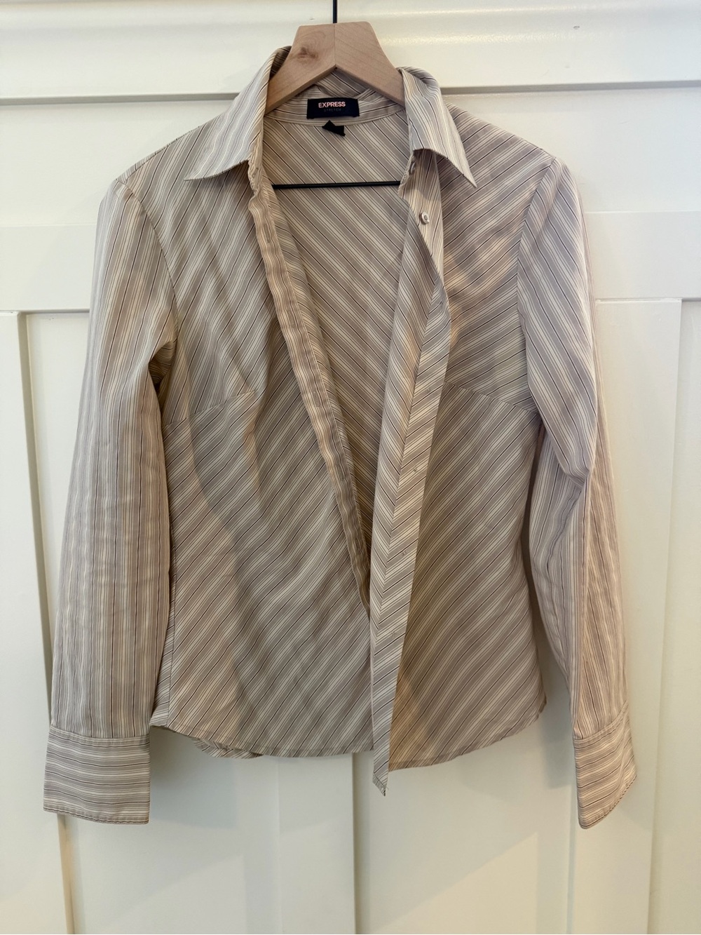 Express Striped Button-Down Shirt